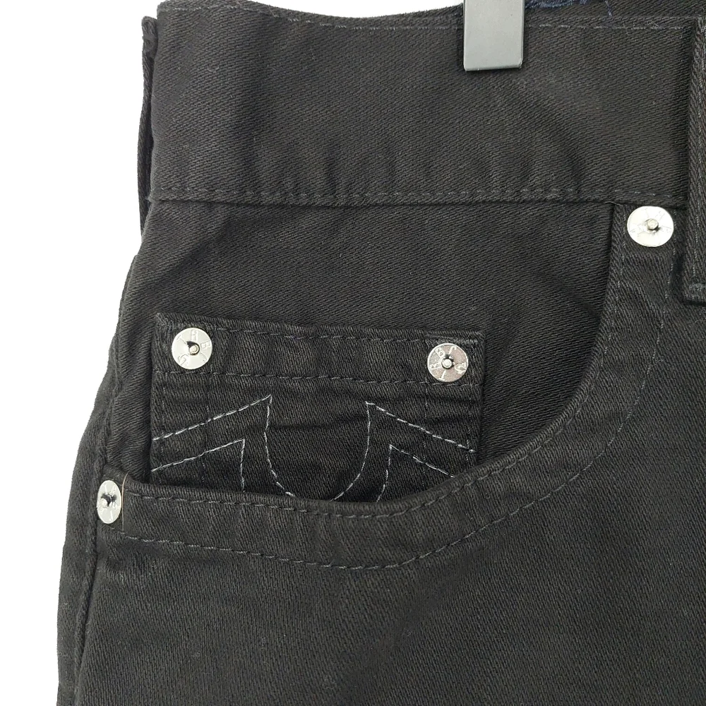True Religion Black Cotton Skinny Jeans, 38